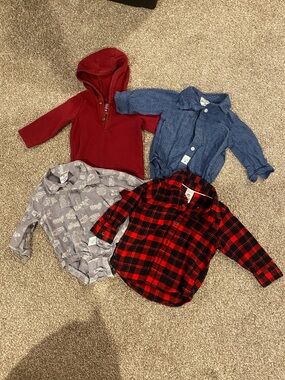 Boys bundle of button up shirt lot size 9 months